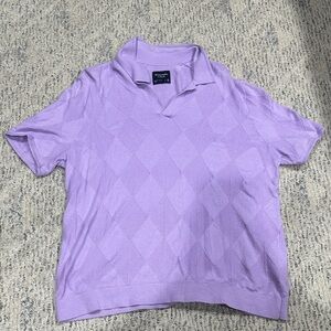 Abercrombie & Fitch Lavender Polo Shirt